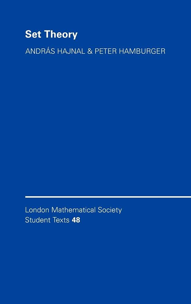 Set Theory (LONDON MATHEMATICAL SOCIETY STUDENTS TEXTS) Medicine