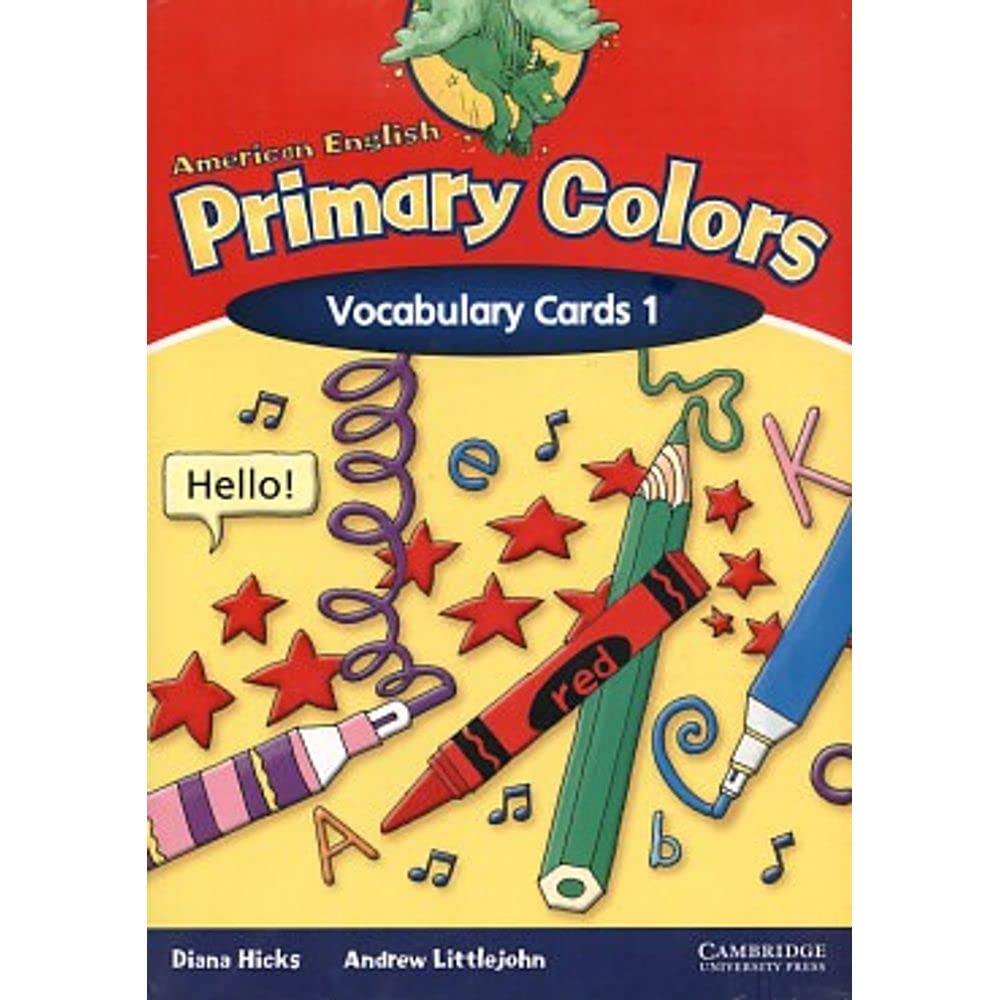 American English Primary Colors 1 Vocabulary Cards Foreign Languages ​​& Dictionaries