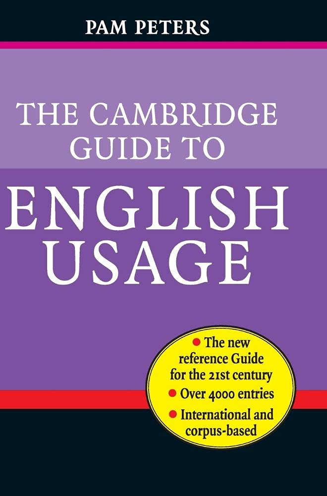 The Cambridge Guide to English Usage Social Sciences
