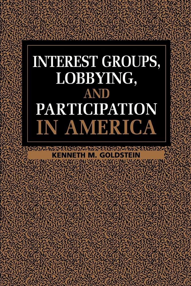 Interest Groups, Lobbying and Participation in America Law