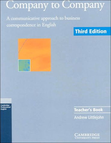 Company to Company: A Communicative Approach to Business Correspondence in English Foreign Languages ​​& Dictionaries