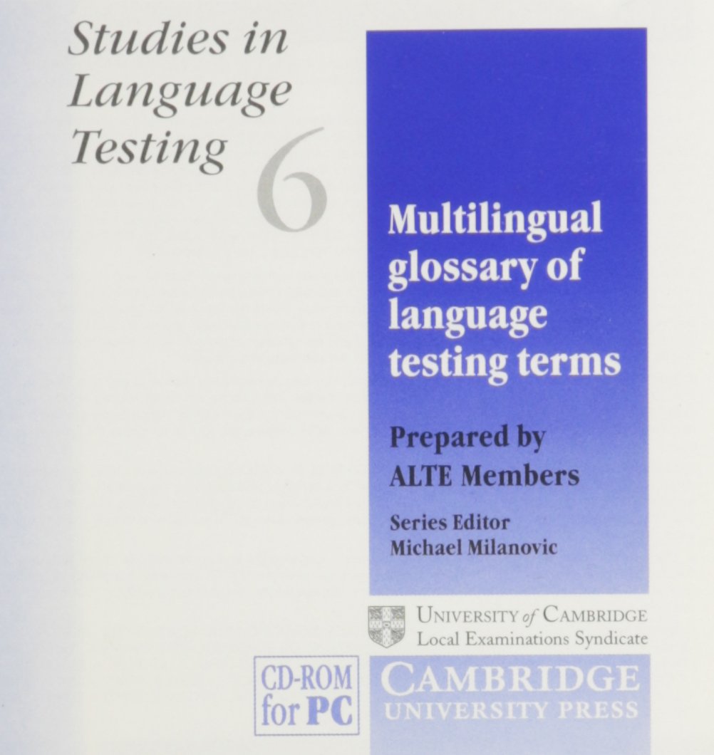 Product Image: Multilingual Glossary of Language Testing Terms: 6 (Studies in Language Testing)