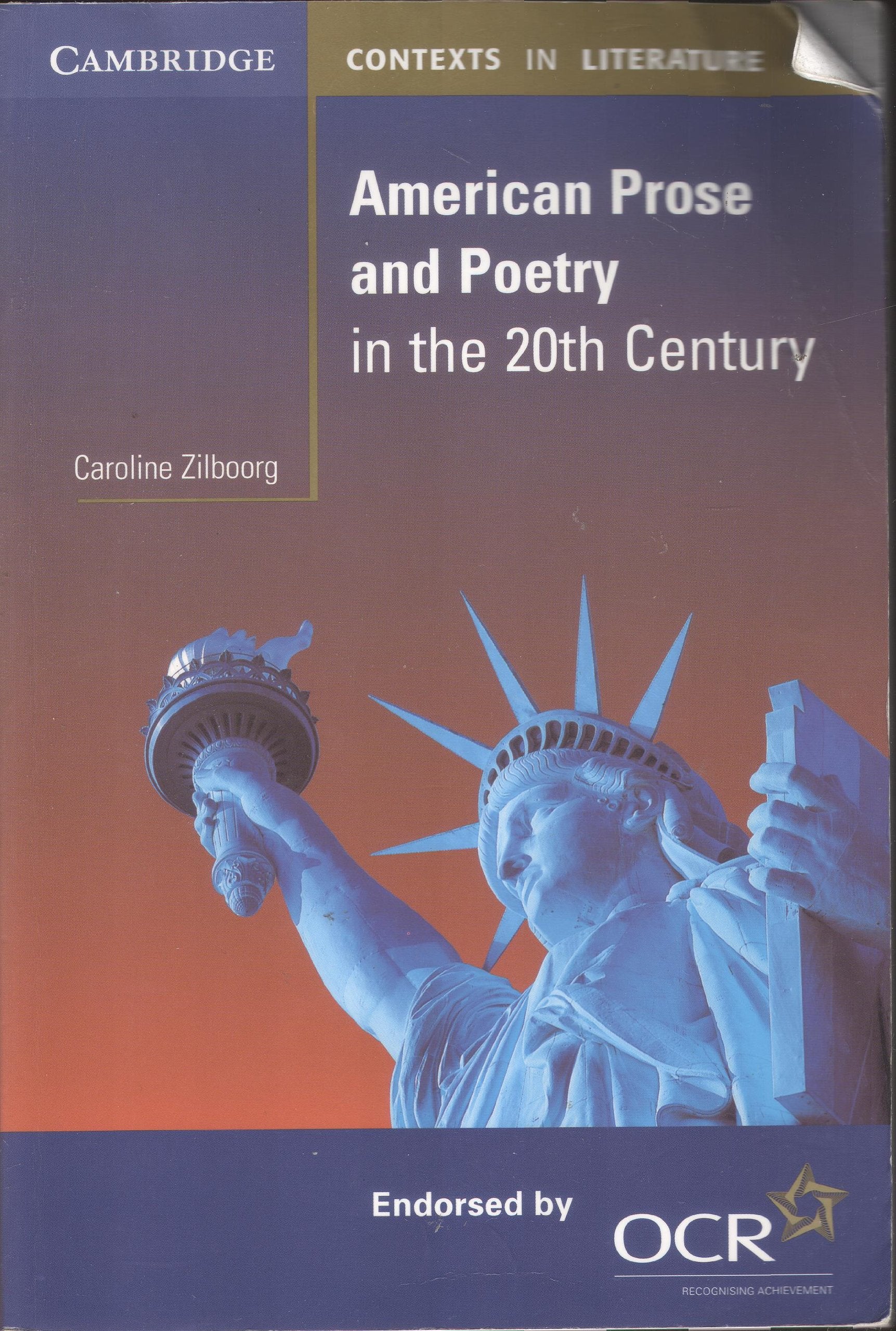 American Prose and Poetry in the 20th Century Poetry