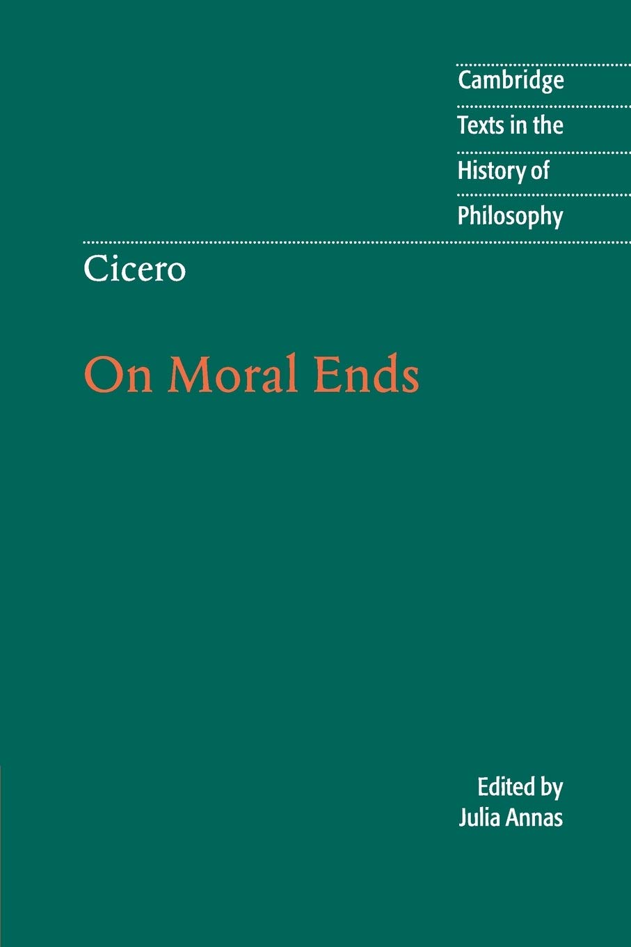On Moral Ends Philosophy