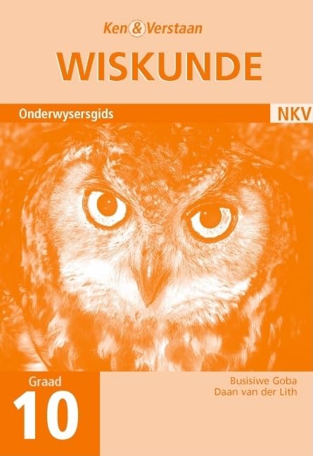 Study and Master Mathematics Grade 10 Teacher's Book Afrikaans Translation Education