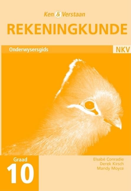 Study and Master Accounting Grade 10 Teacher's Book Afrikaans Translation Education