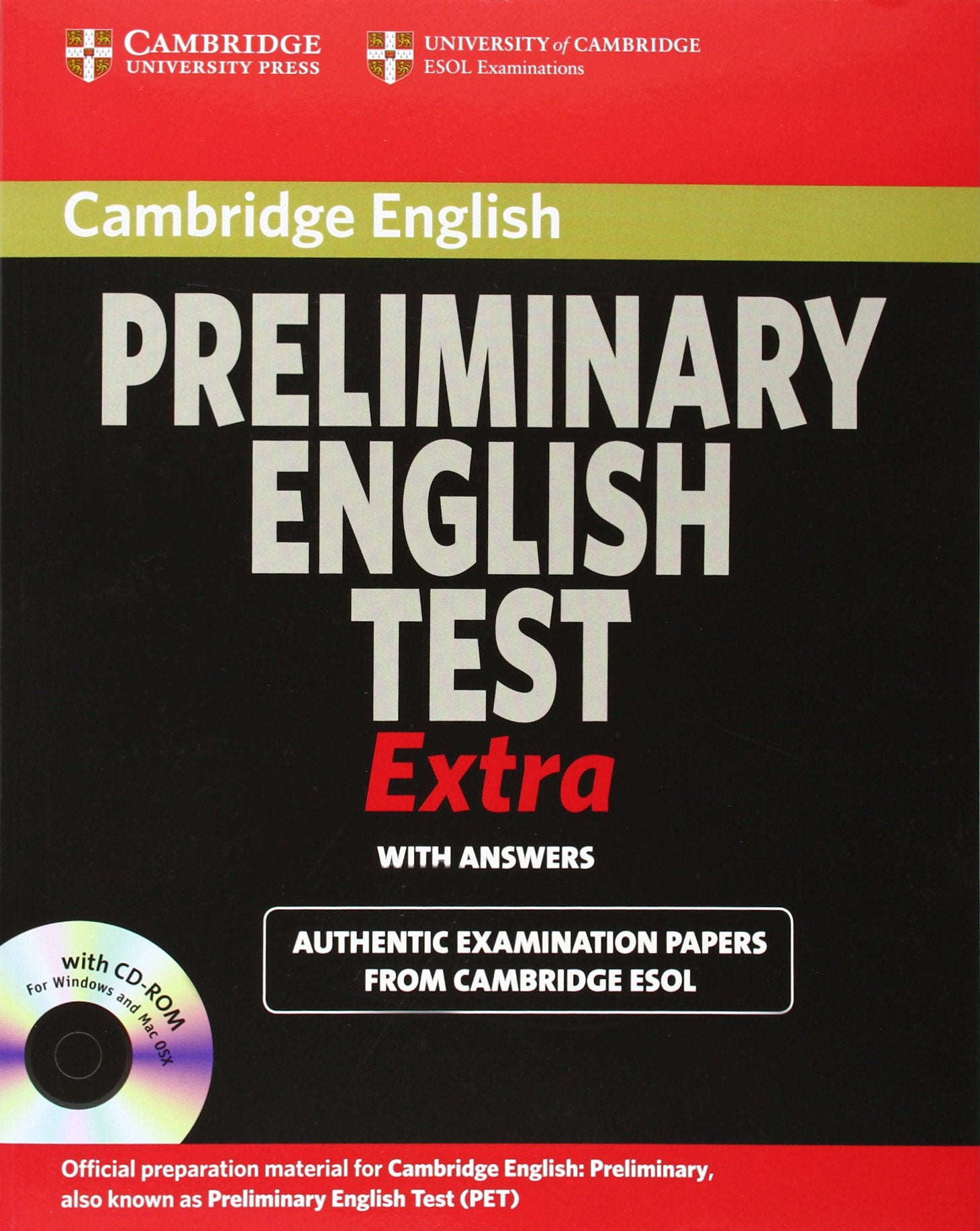 Cambridge Preliminary English Test Extra Student's Book with Answers and CD-ROM (PET Practice Tests) Foreign Languages ​​& Dictionaries