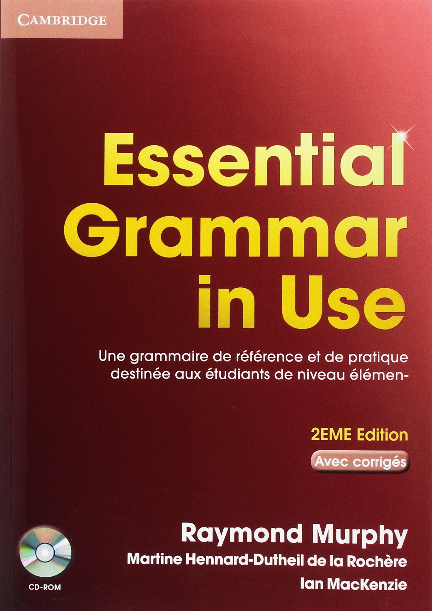 Essential Grammar in Use Student Book with Answers French Edition [With CDROM] Foreign Languages ​​& Dictionaries