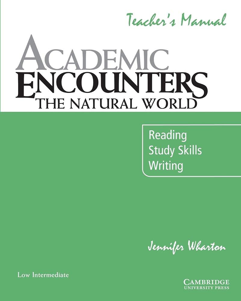 Academic Encounters: The Natural World Teacher's Manual: Reading, Study Skills, and Writing Foreign Languages ​​& Dictionaries