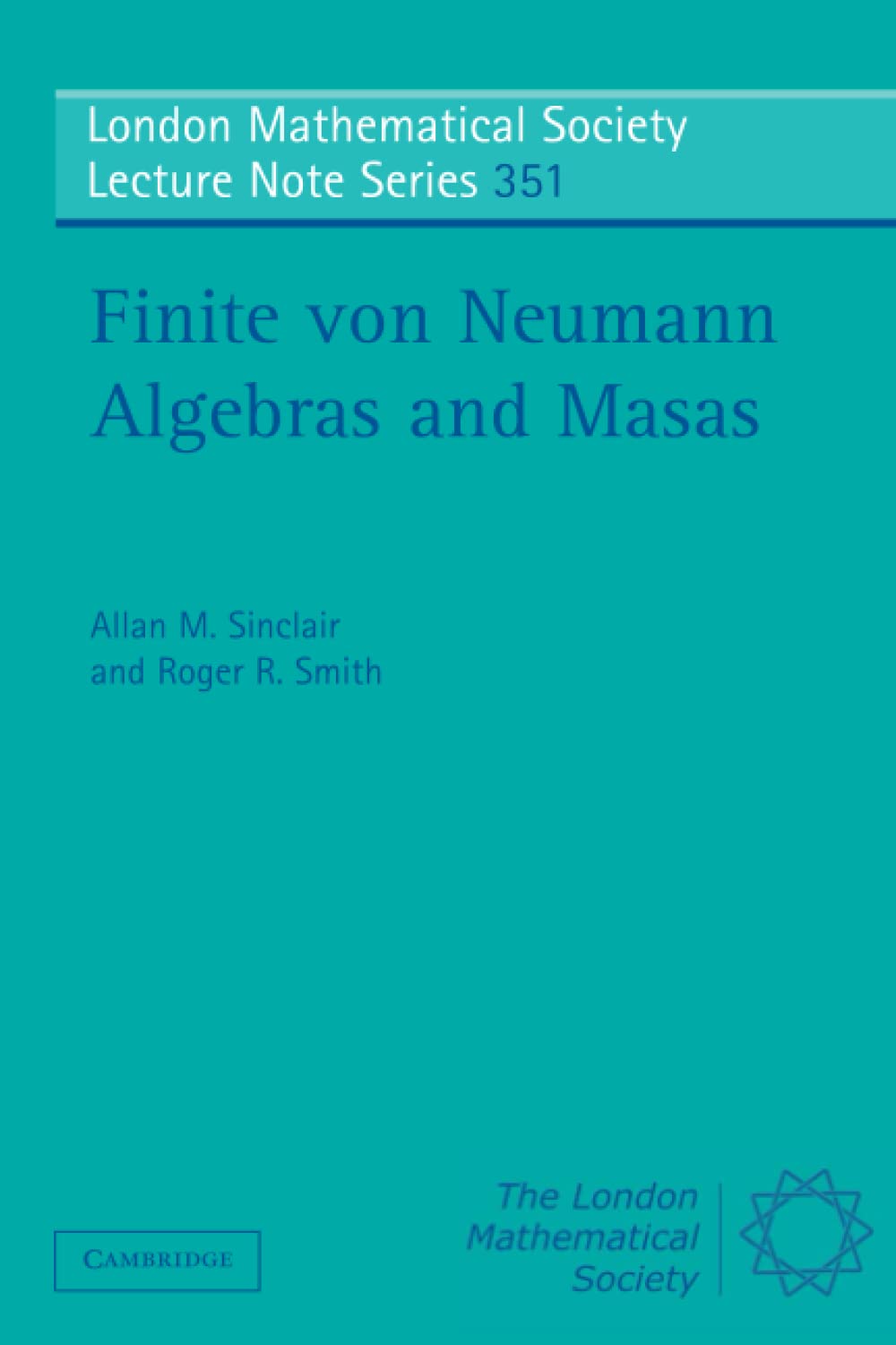 Finite von Neumann Algebras and Masas book