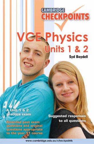 Product Image: Cambridge Checkpoints VCE Physics Units 1 and 2
