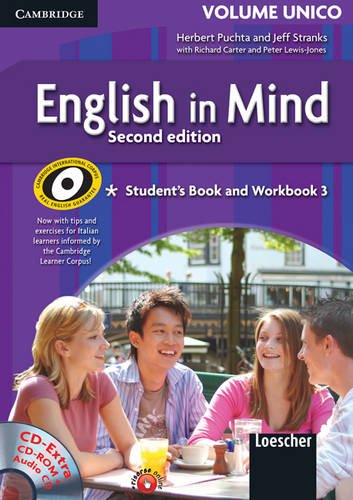 English in Mind Level 3 Student's Book, Workbook with CD Extra, Companion and Revision Book, Italian edition book