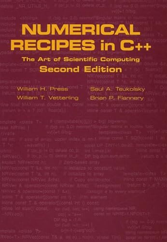 Numerical Recipes in C++: The Art of Scientific Computing Computer Science