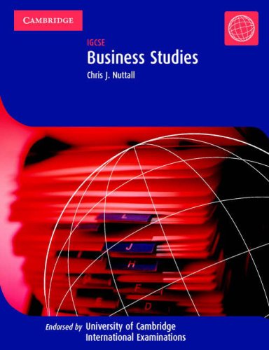 IGCSE Business Studies (Cambridge International IGCSE) Business, Finance & Career