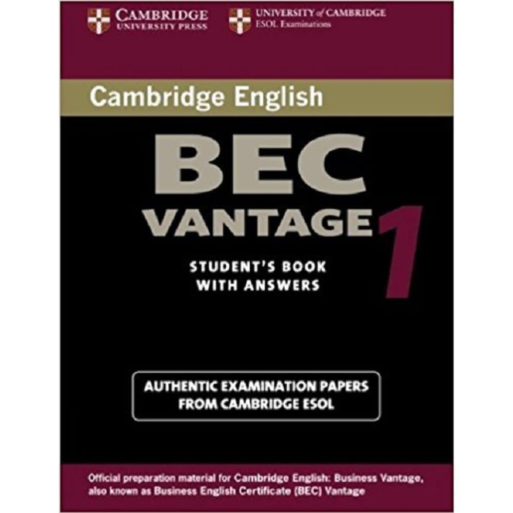 Cambridge Bec Vantage 1 Philosophy Books