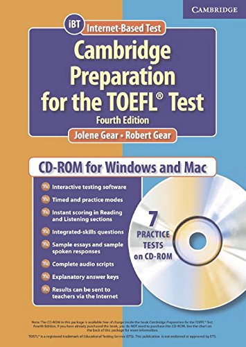 Cambridge Preparation for the TOEFL® Test Student CD-ROM 4th Edition Foreign Languages ​​& Dictionaries