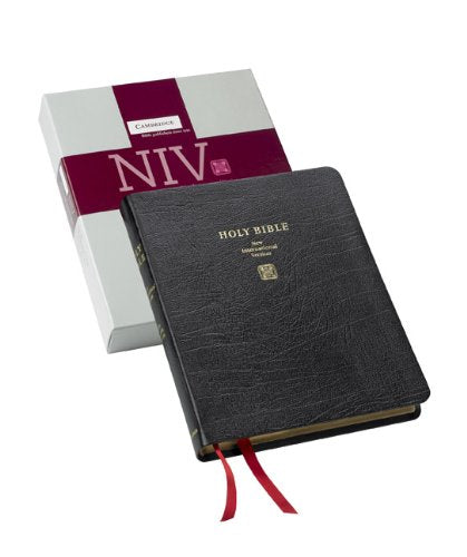 Holy Bible: New International Version, Wide-Margin Reference, Black French Morocco Leather Religion & Esotericism