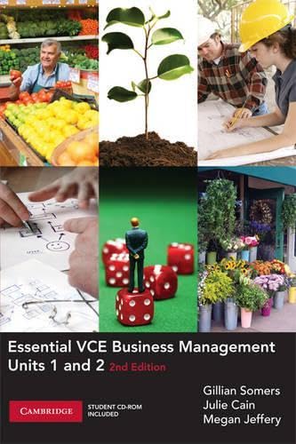 Essential VCE Business Management Units 1 and 2 with CD-Rom Professional & Reference Books