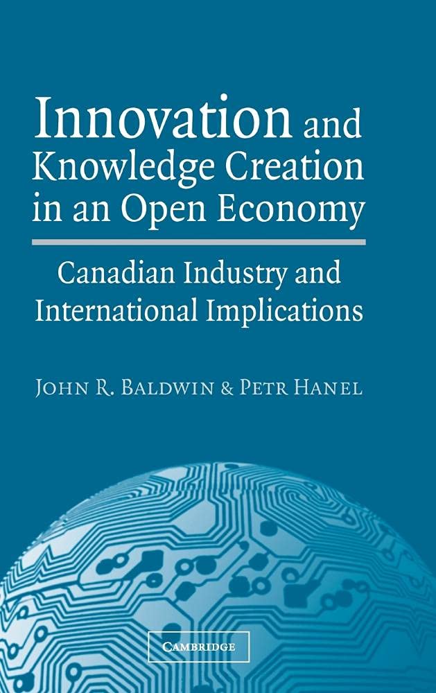 Innovation and Knowledge Creation in an Open Economy: Canadian Industry and International Implications Business, Finance & Career
