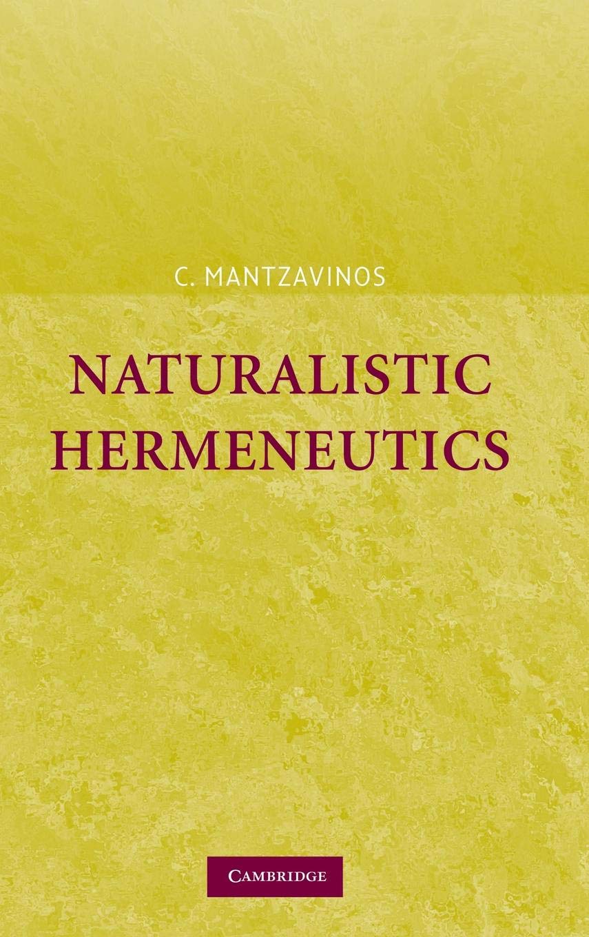 Product Image: Naturalistic Hermeneutics