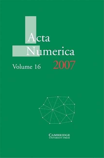 Acta Numerica 2007: Volume 16 Mathematics