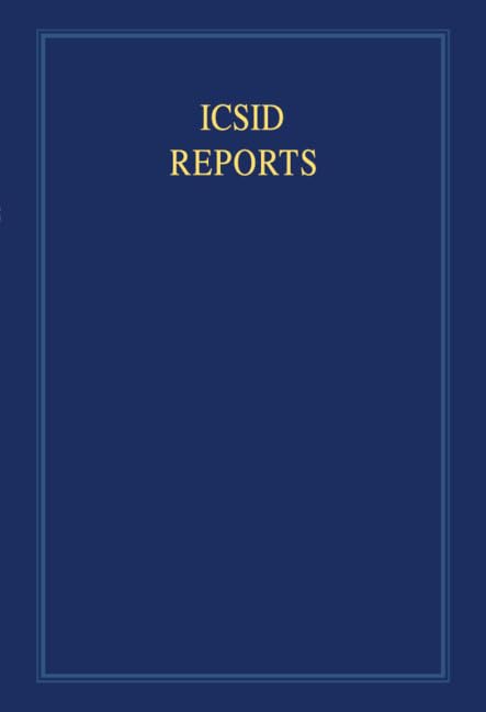 ICSID Reports (ICSID REPORTS, 12, Band 12) Law