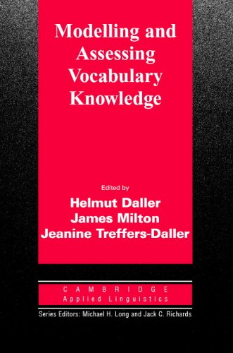 Modelling and Assessing Vocabulary Knowledge (Cambridge Applied Linguistics Series) Foreign Languages ​​& Dictionaries