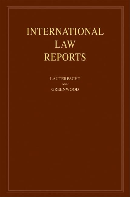 International Law Reports (134) Law