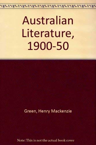 Australian Literature, 1900-50 Books