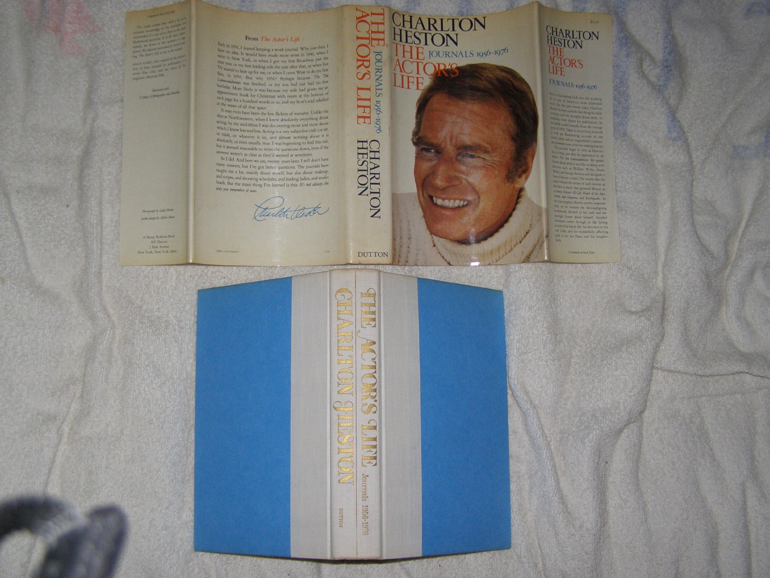 THE ACTOR'S LIFE: JOURNALS 1956-1976 CHARLTON HESTON. Books