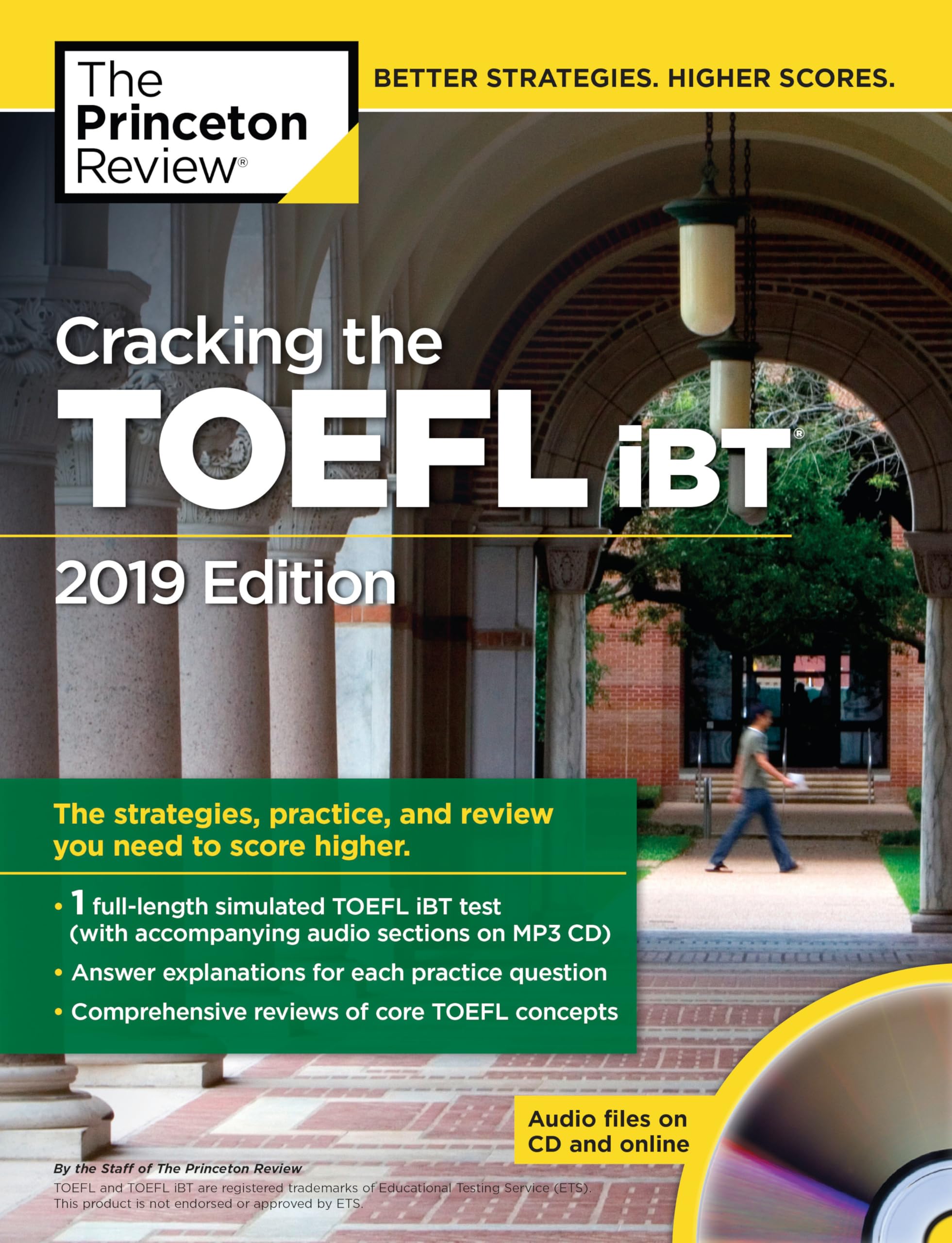 Cracking the TOEFL iBT with Audio CD, 2019 Edition: The Strategies, Practice, and Review You Need to Score Higher (College Test Preparation) Foreign Languages ​​& Dictionaries