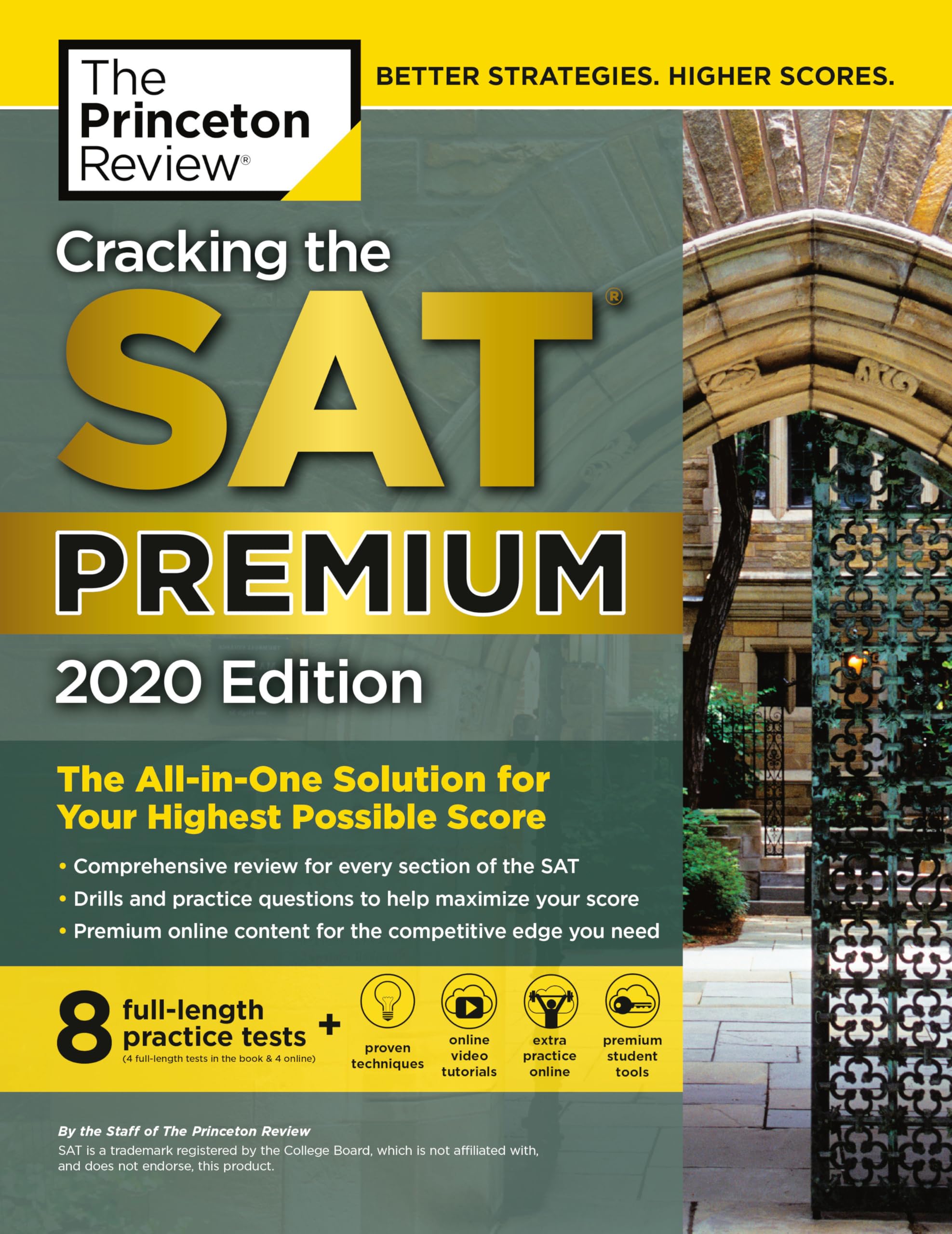Cracking the SAT Premium Edition with 8 Practice Tests, 2020 Study Guides