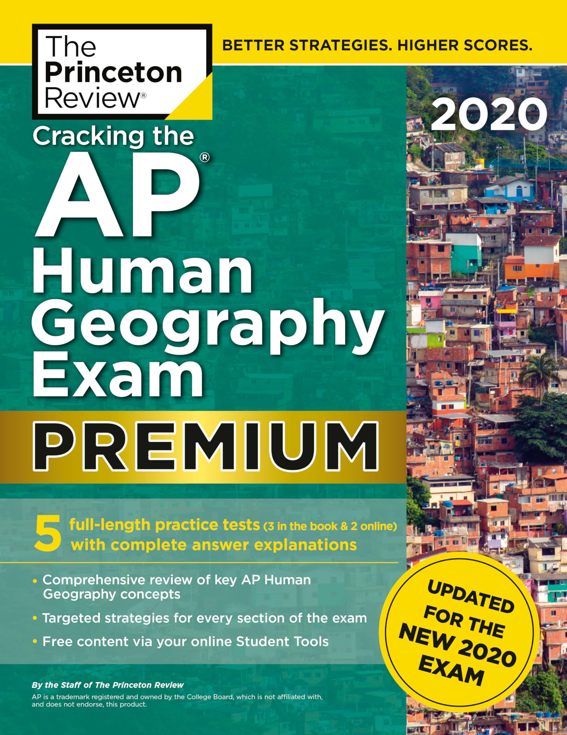 Cracking the AP Human Geography Exam 2020, Premium Edition: 5 Practice Tests + Complete Content Review + Proven Prep for the NEW 2020 Exam (College Test Preparation) Social Sciences