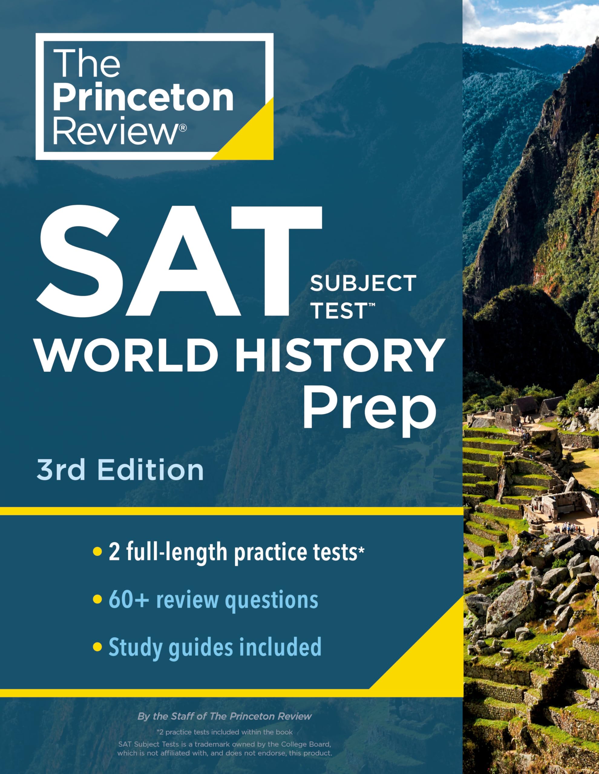 Princeton Review SAT Subject Test World History Prep, 3rd Edition: Practice Tests + Content Review + Strategies & Techniques (College Test Preparation) Study Guides