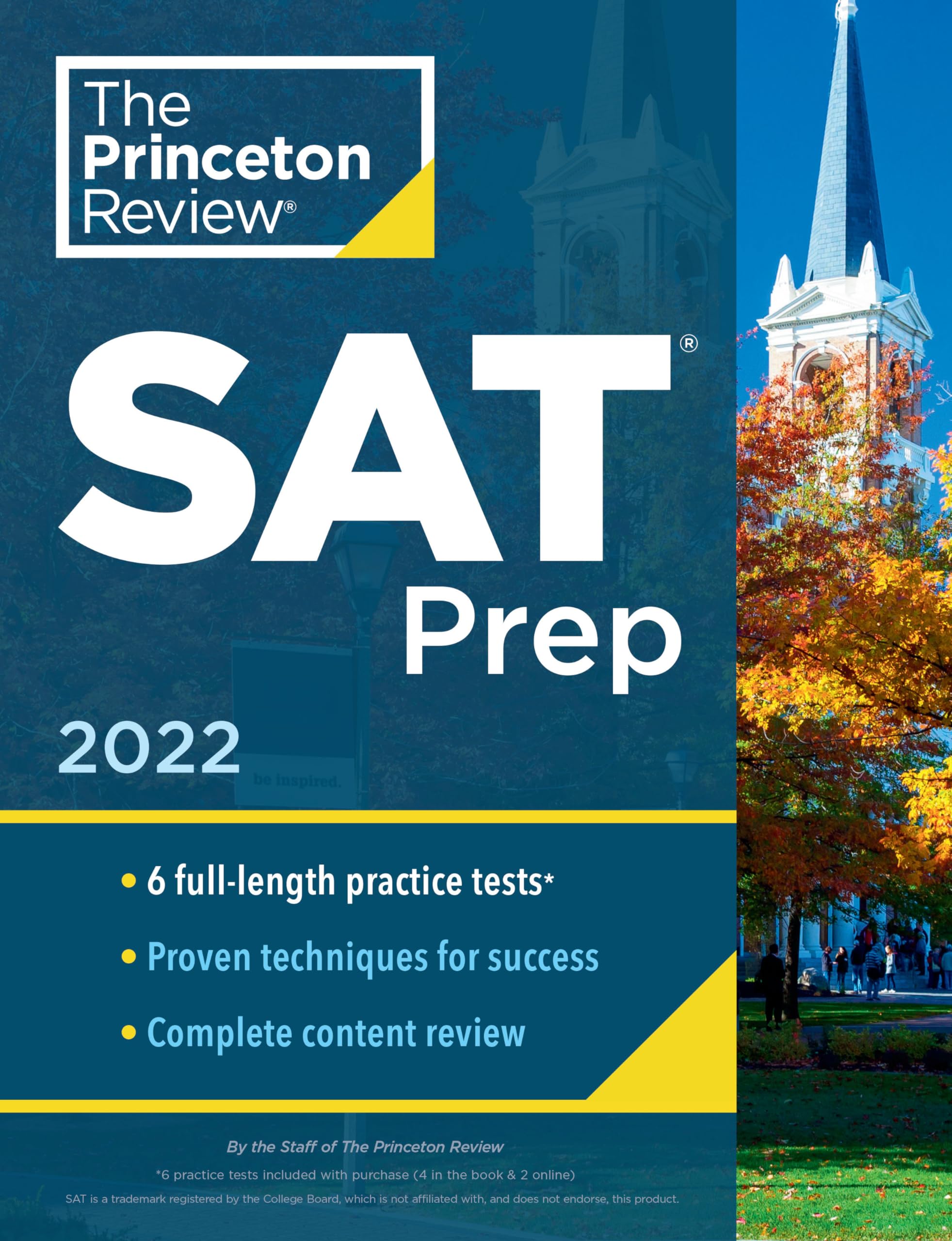 Princeton Review SAT Prep, 2022: 6 Practice Tests + Review & Techniques + Online Tools Learning & Reference
