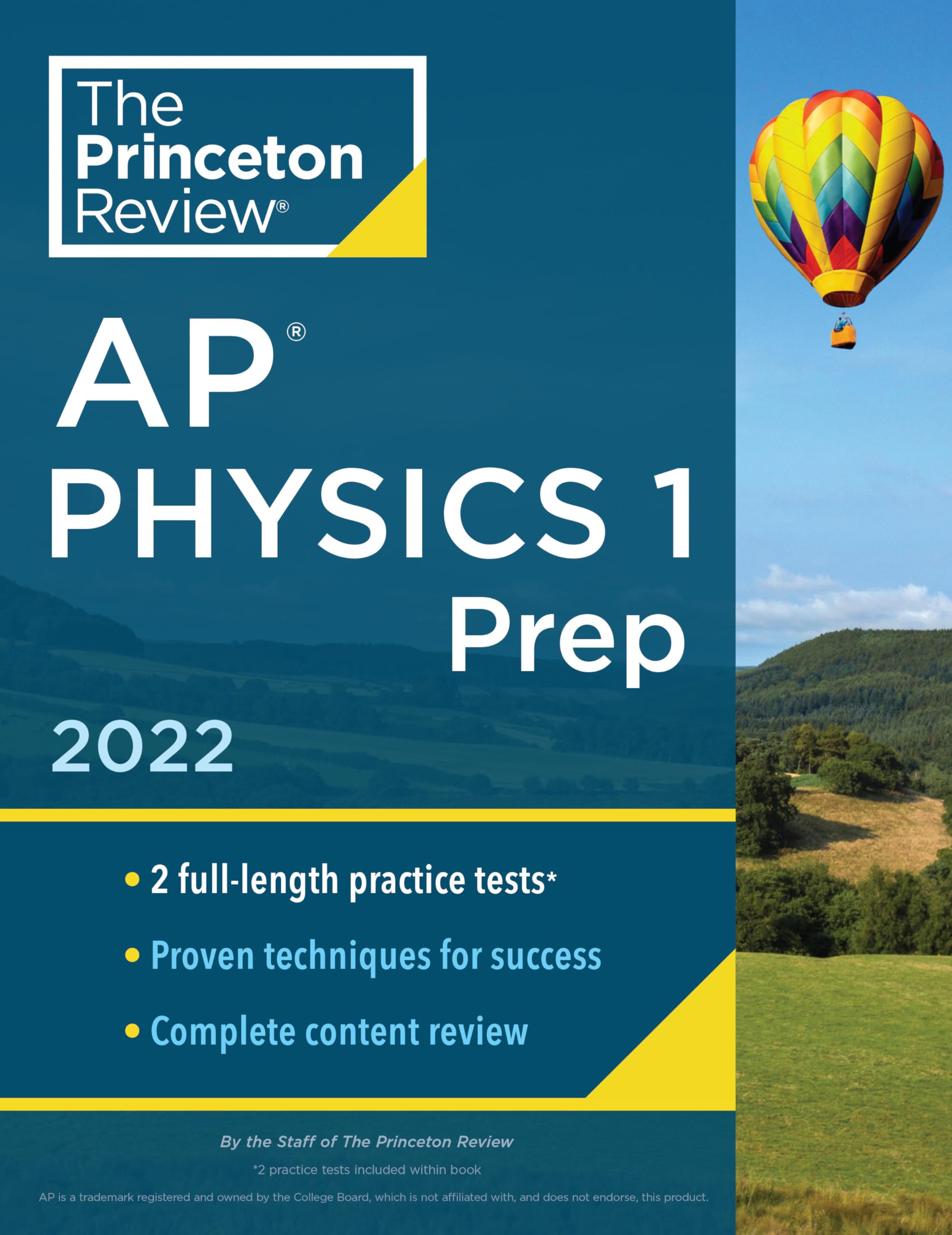 Princeton Review AP Physics 1 Prep, 2022: Practice Tests + Complete Content Review + Strategies & Techniques (2022) (College Test Preparation) Learning & Reference