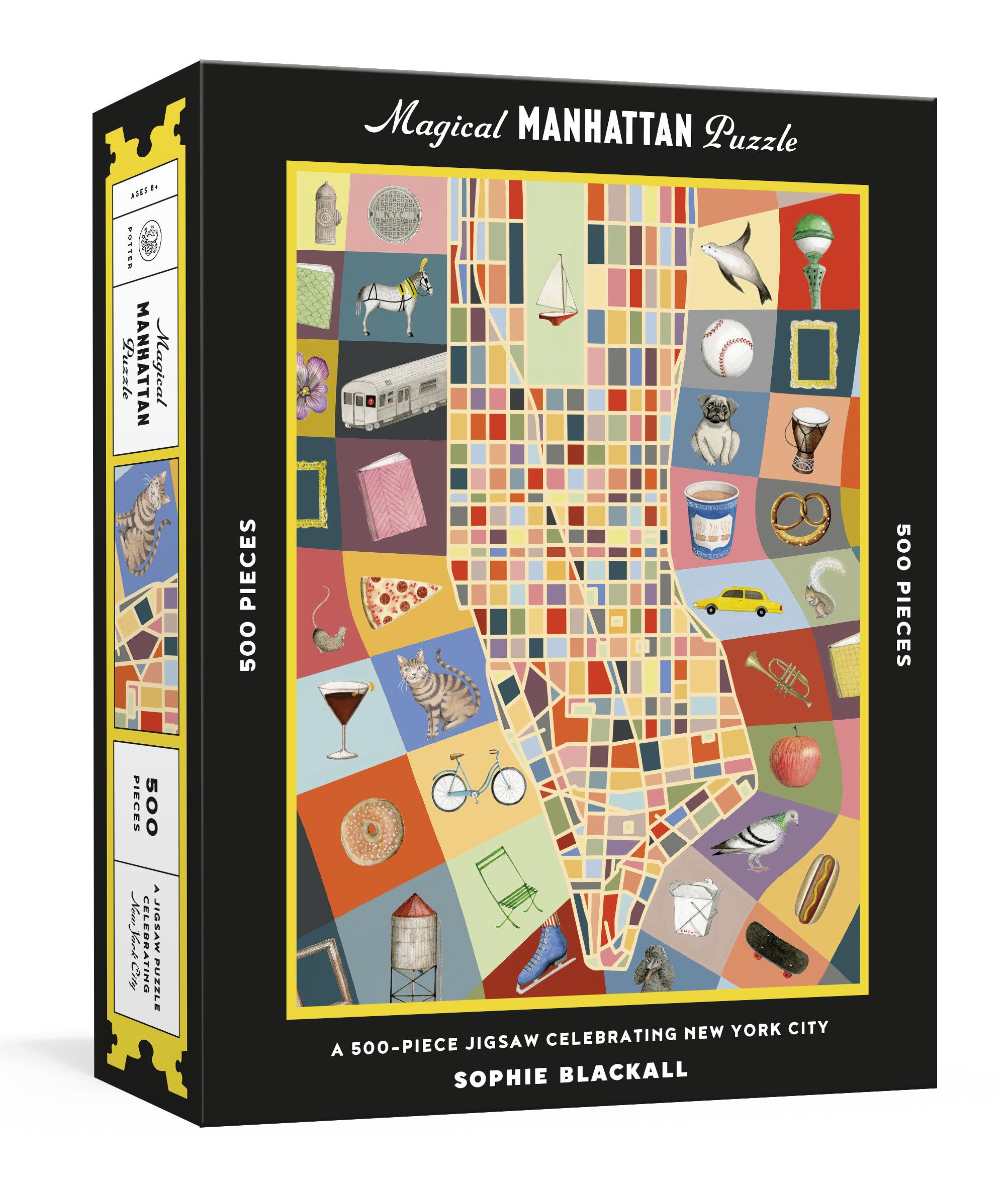Magical Manhattan Puzzle: A 500-Piece Jigsaw Celebrating New York City: Jigsaw Puzzles for Adults and Kids Puzzles