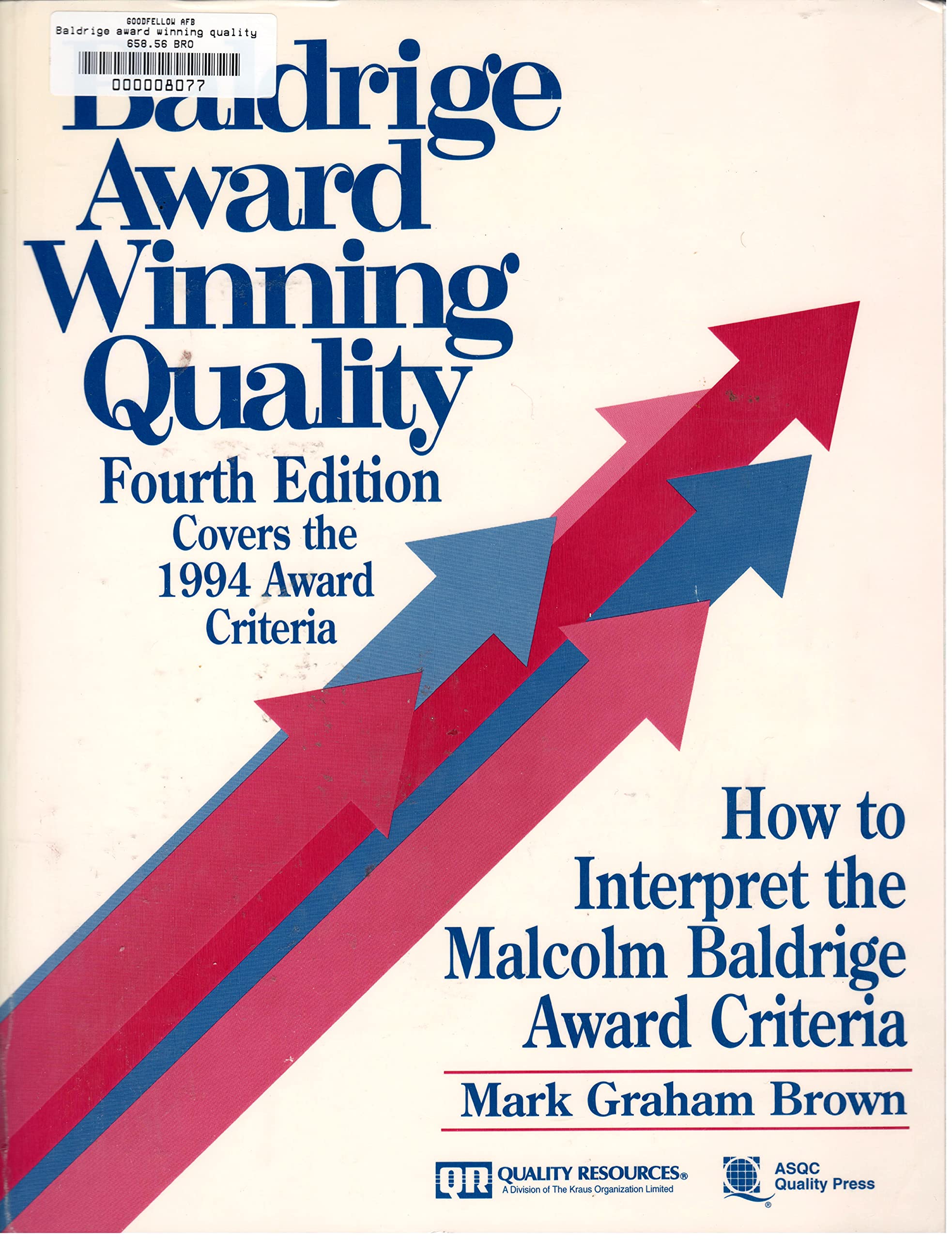Product Image: Baldridge Award Winning Quality