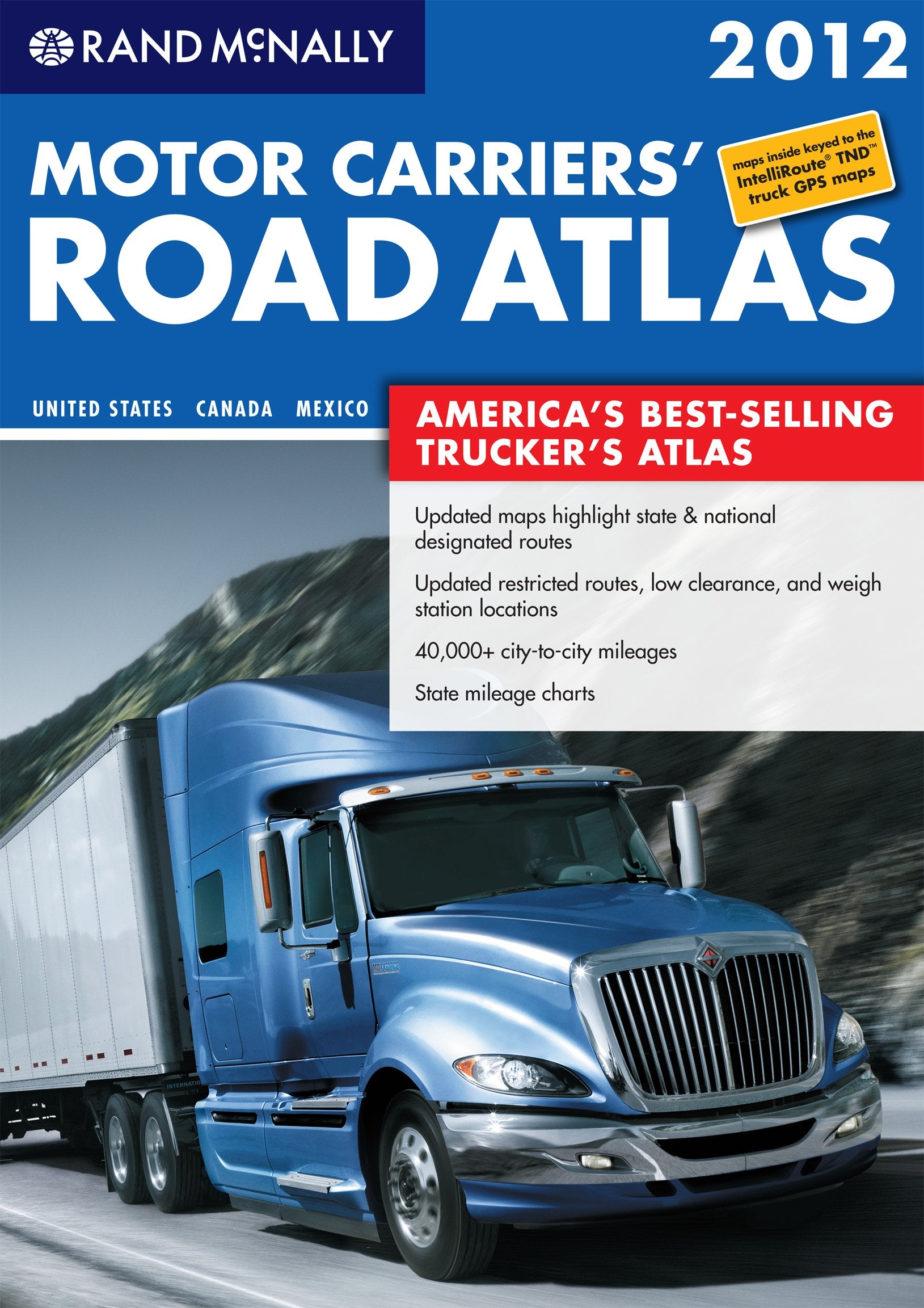 Rand Mcnally 2012 Motor Carriers' Road Atlas book