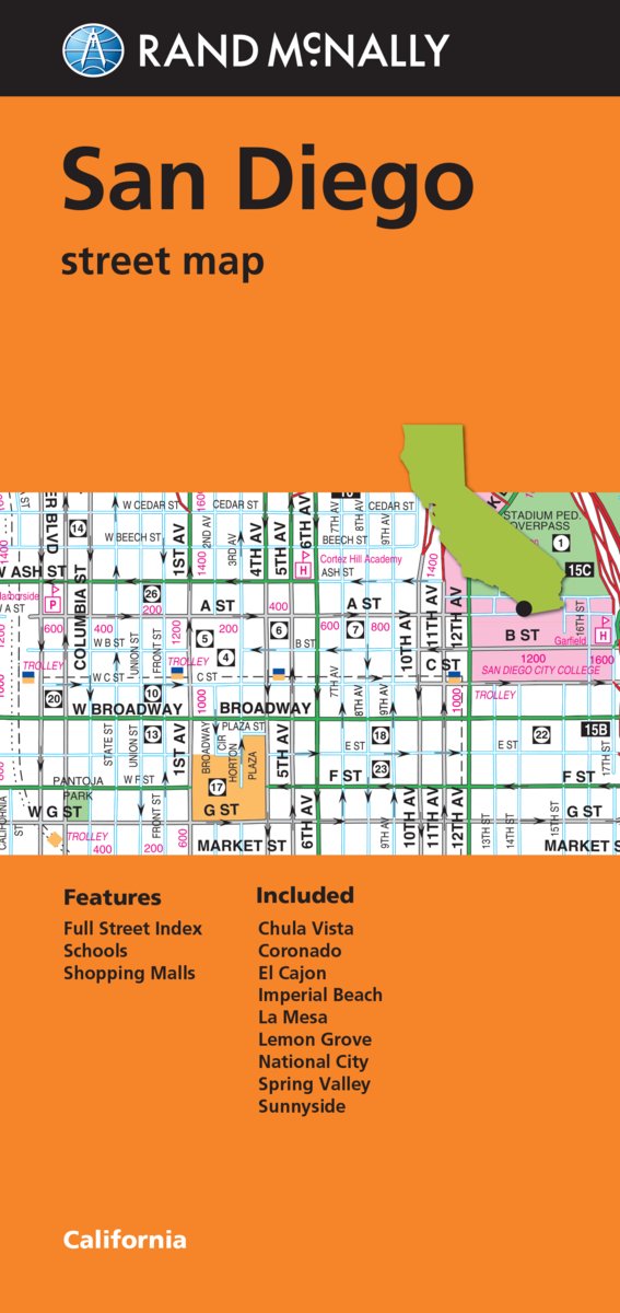 Rand McNally San Diego, California Street Map Leisure, Home & Garden