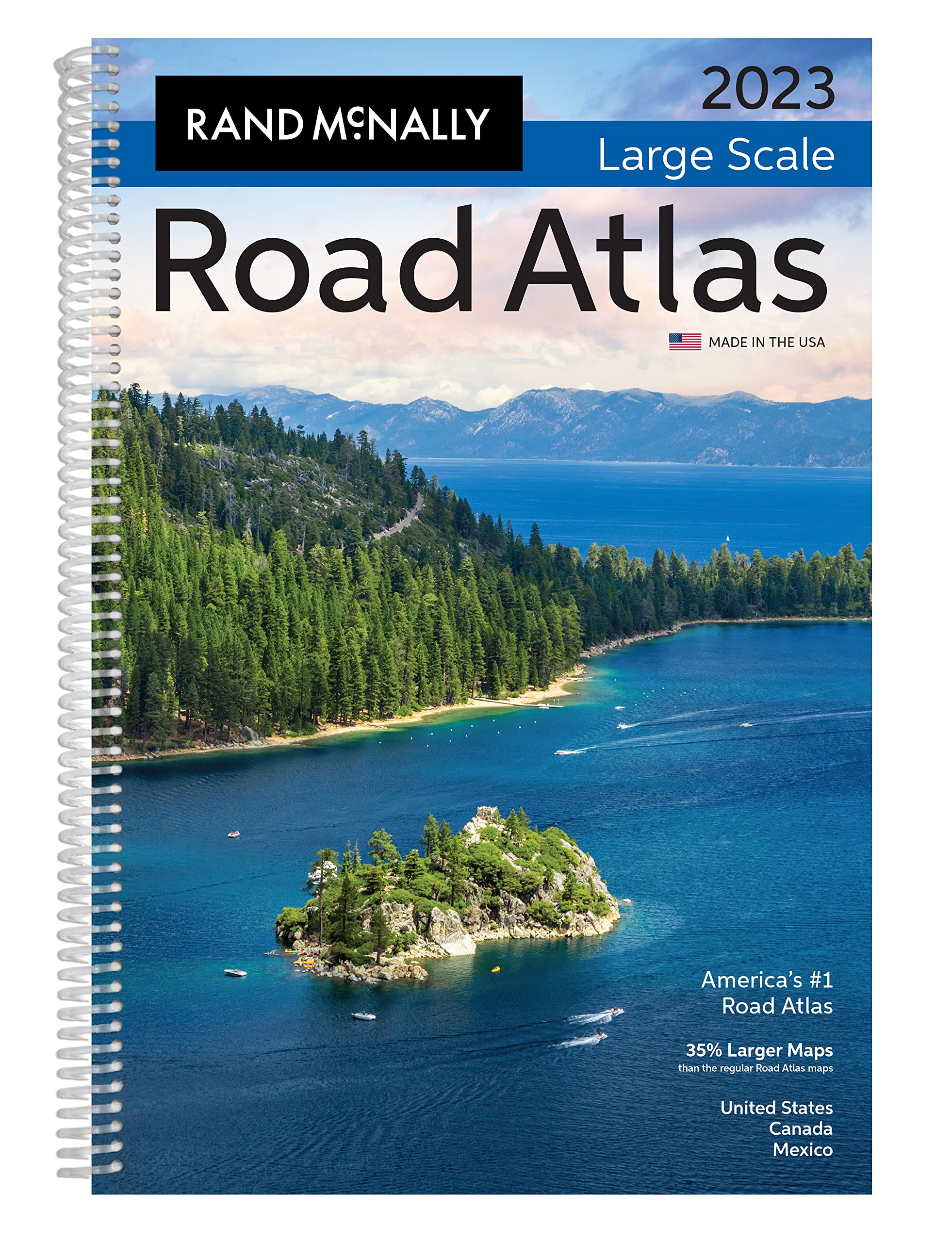 Rand McNally 2023 Large Scale Road Atlas (Rand McNally Large Scale Road Atlas USA) Learning & Reference