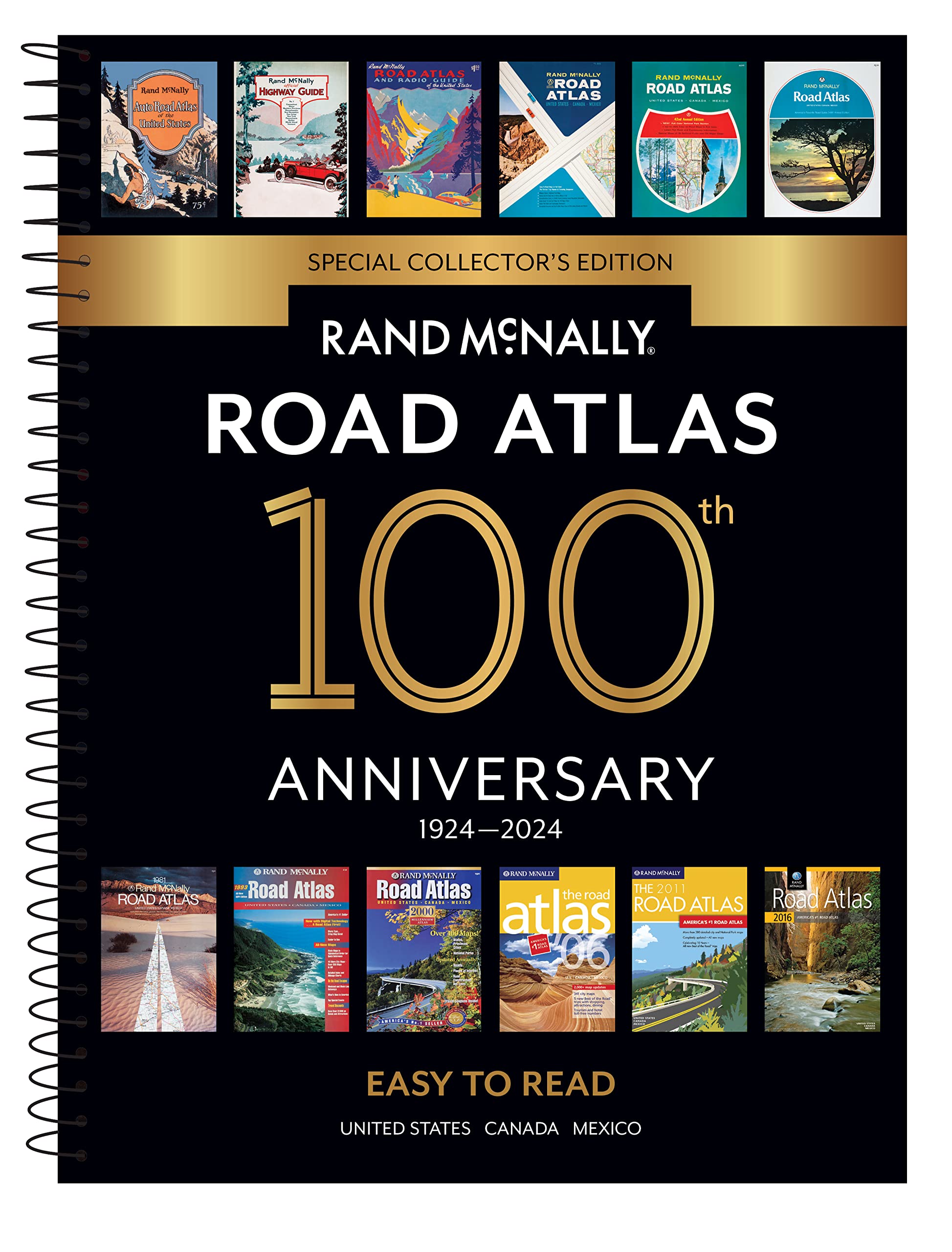 Rand McNally 2024 Easy to Read Midsize Road Atlas book