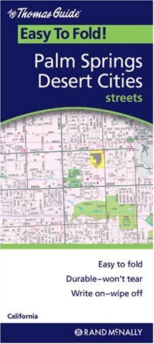 Palm Springs /Dessert Cities, CA: Laminated Fold Maps /EasyFinders: Califronia Maps & Plans