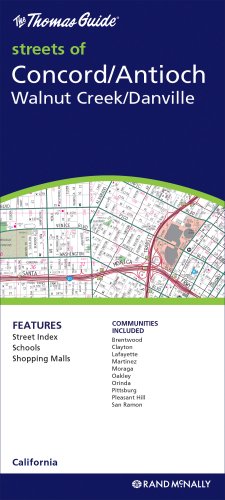 Rand McNally Concord/Antioch/Walnut Creek/Danville, California Maps & Plans