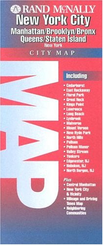 Rand McNally New York City City Map: Manhattan/Brooklyn/Bronx/Queens/Staten Island, New York Maps & Plans