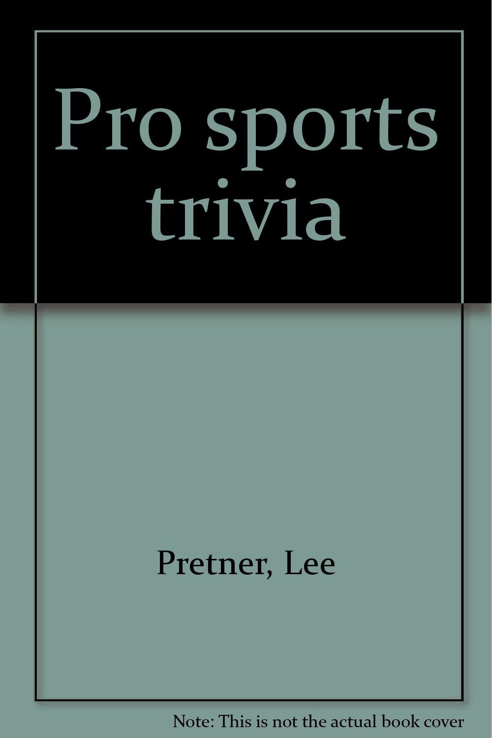 Product Image: Pro Sports Trivia