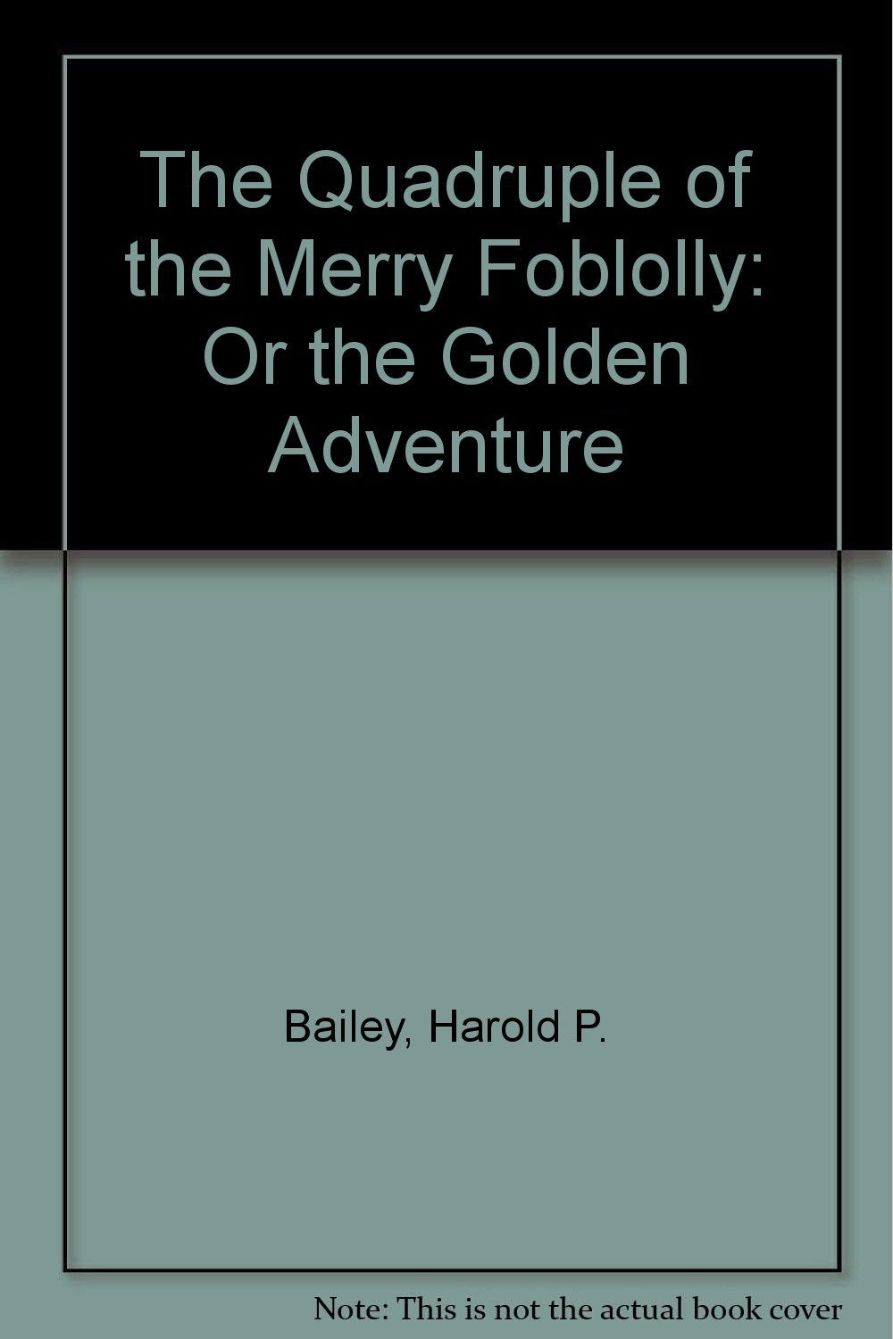 The Quadruple of the Merry Foblolly: Or the Golden Adventure Books