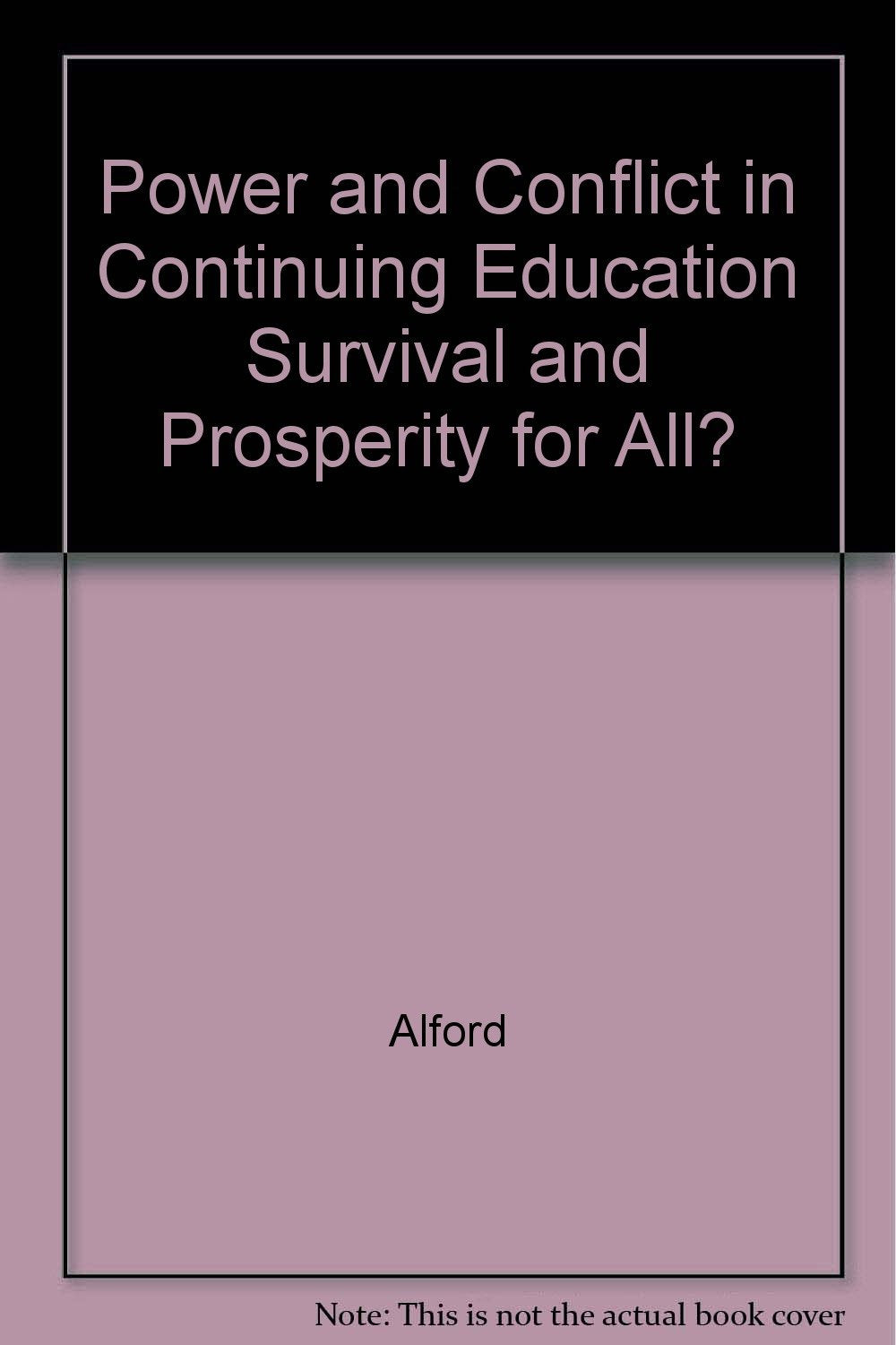 Power and Conflict in Continuing Education: Survival and Prosperity for All Books