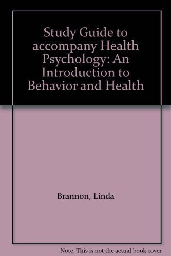 Health Psychology: An Introduction to Behavior and Health Medicine