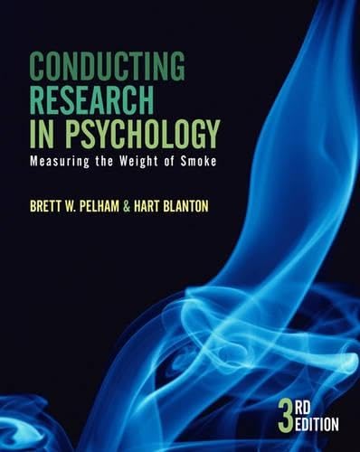 Conducting Research In Psychology: Measuring The Weight Of Smoke Psychology